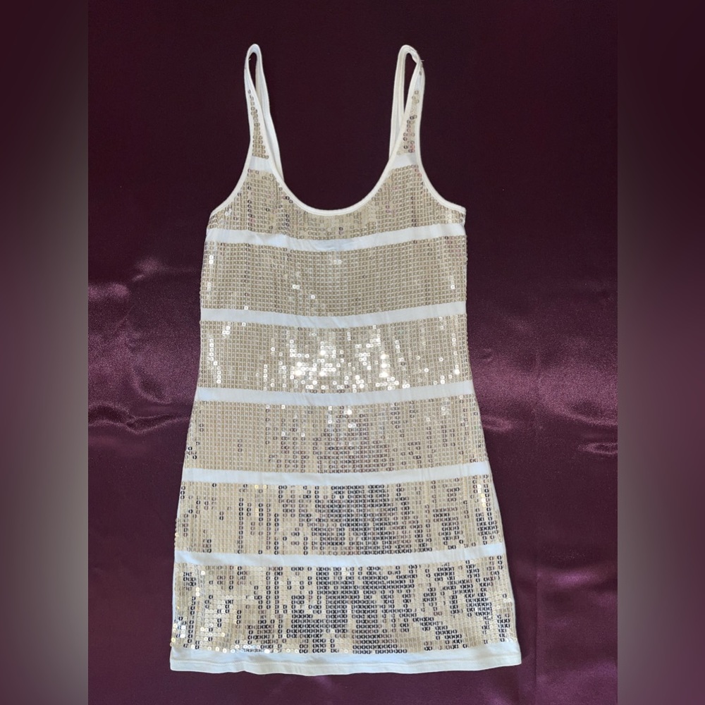 Express gold sequin top